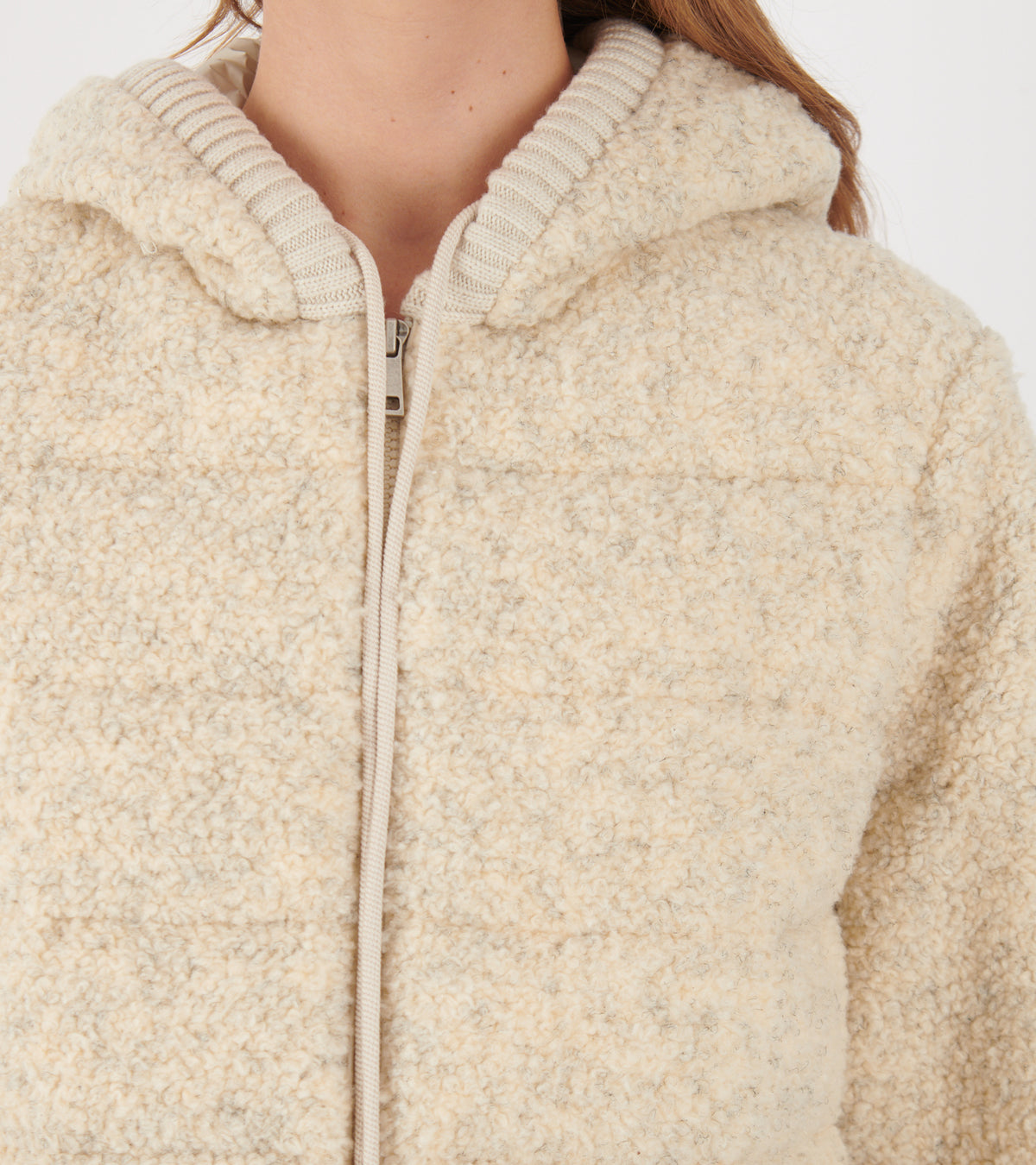 Aperta Zip-Up Cardigan Off-white