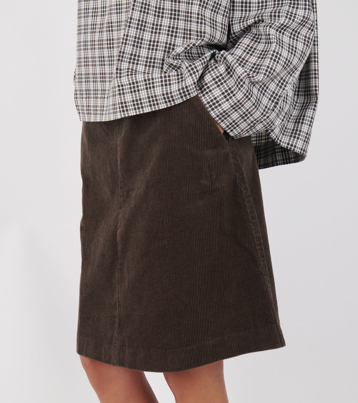 Estelle Skirt Short Corduroy Smokey Brown
