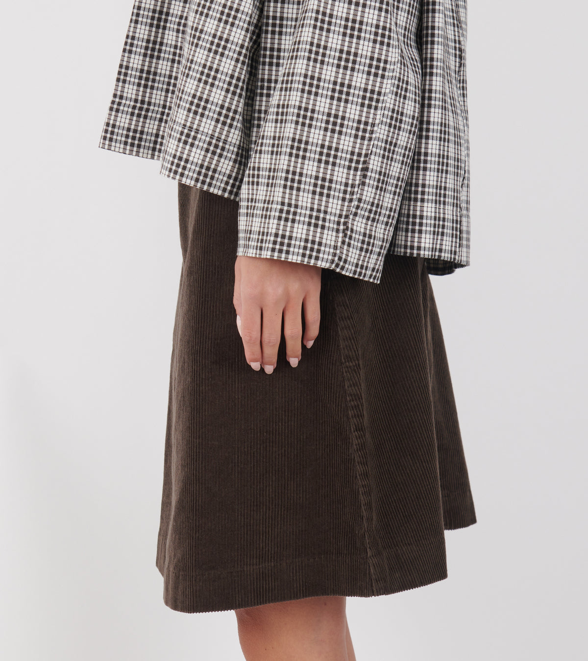 Estelle Skirt Short Corduroy Smokey Brown