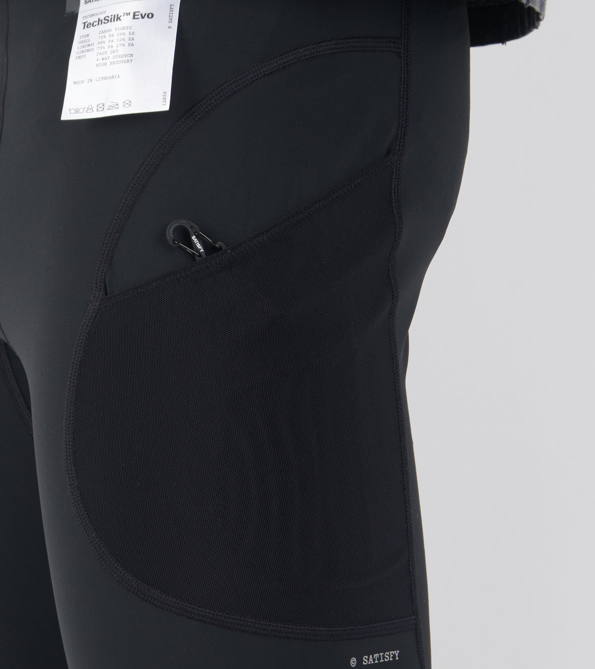 TechSilk Evo Cargo Tights Black