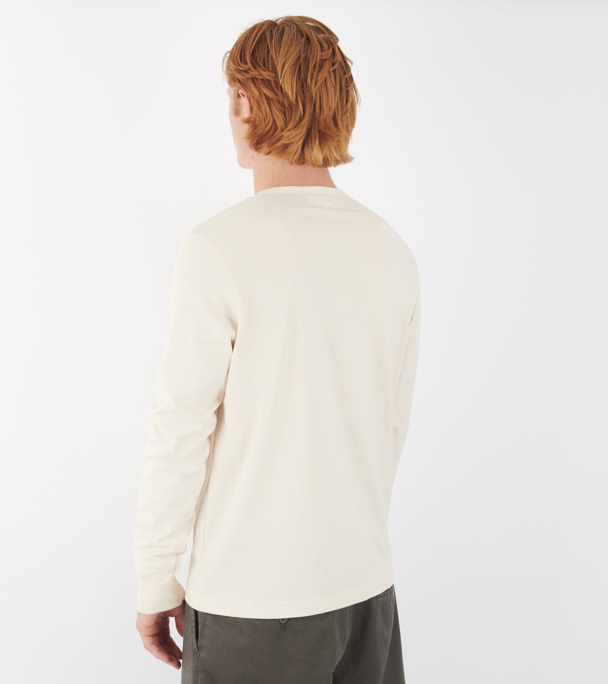 206 Men's Loopwheeled Henley Shirt Nature