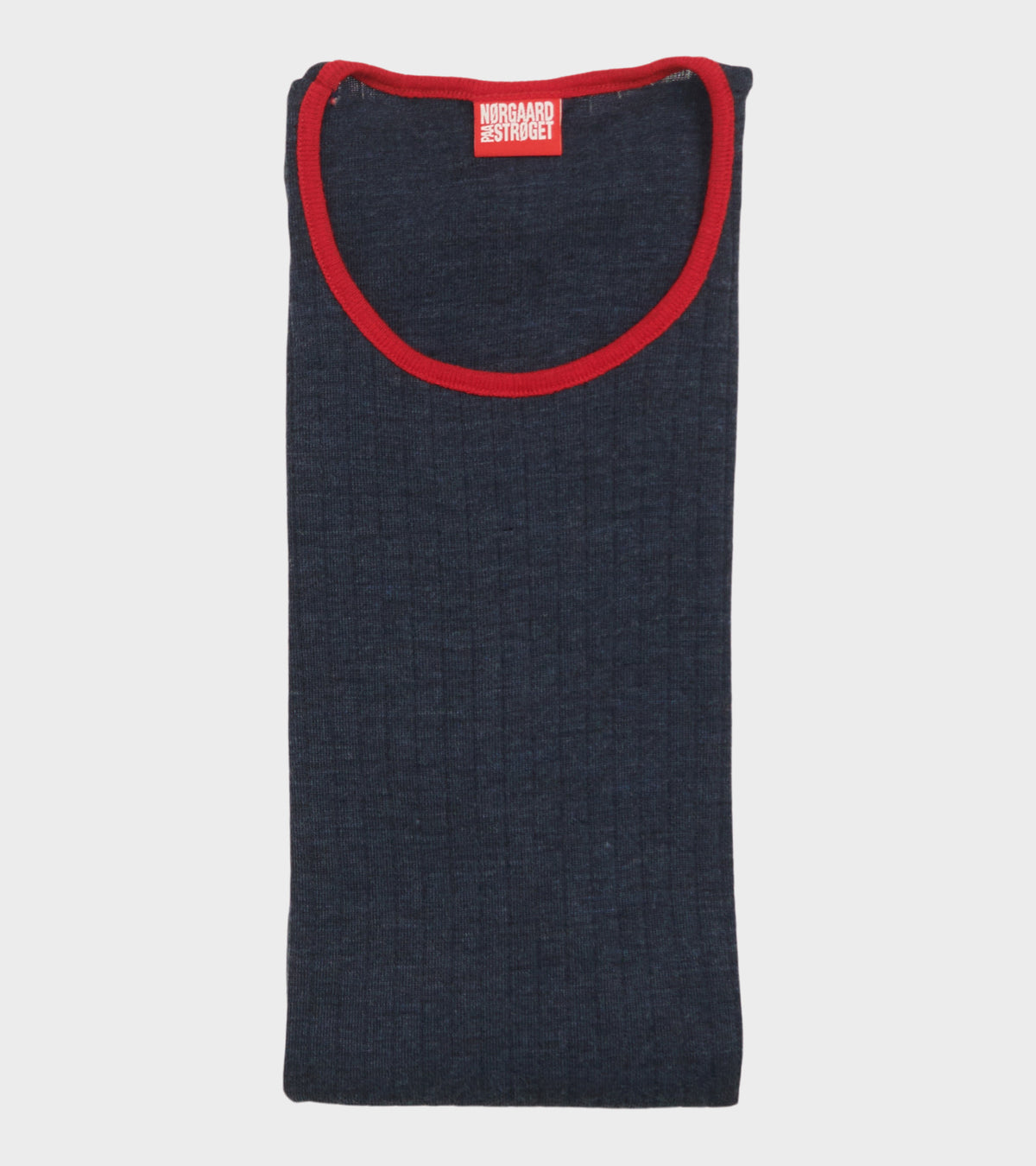 101  Wool Rib Kontrast Marine/Red