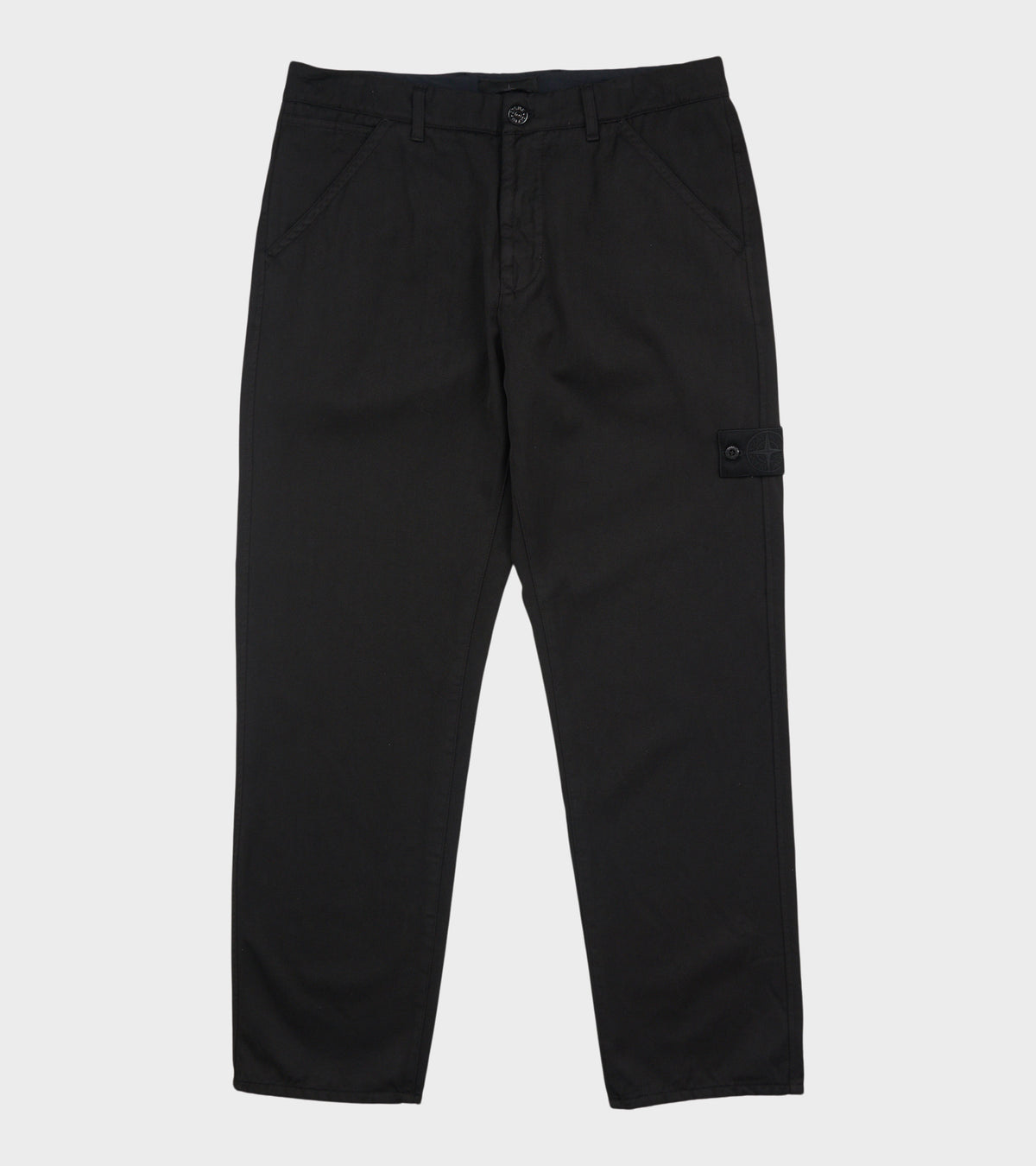 Wool Blend Regular Pants Black