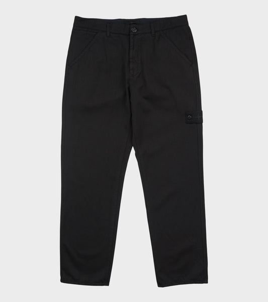 Wool Blend Regular Pants Black