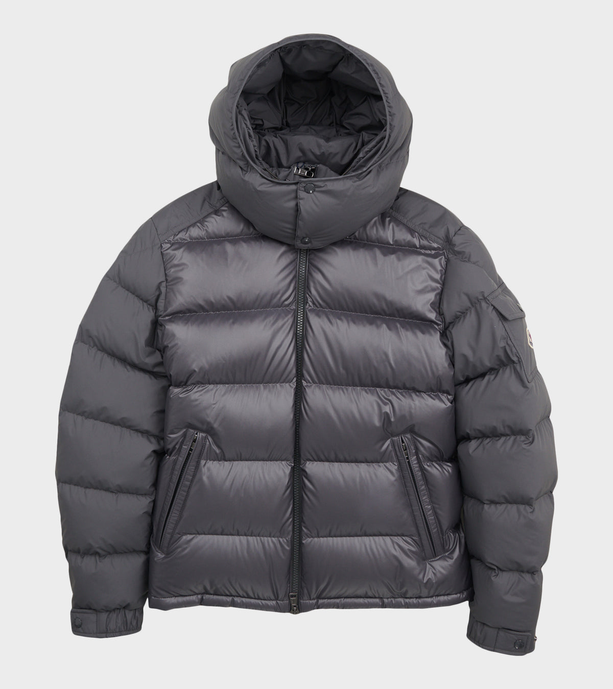 Maya Hooded Down Jacket Grey