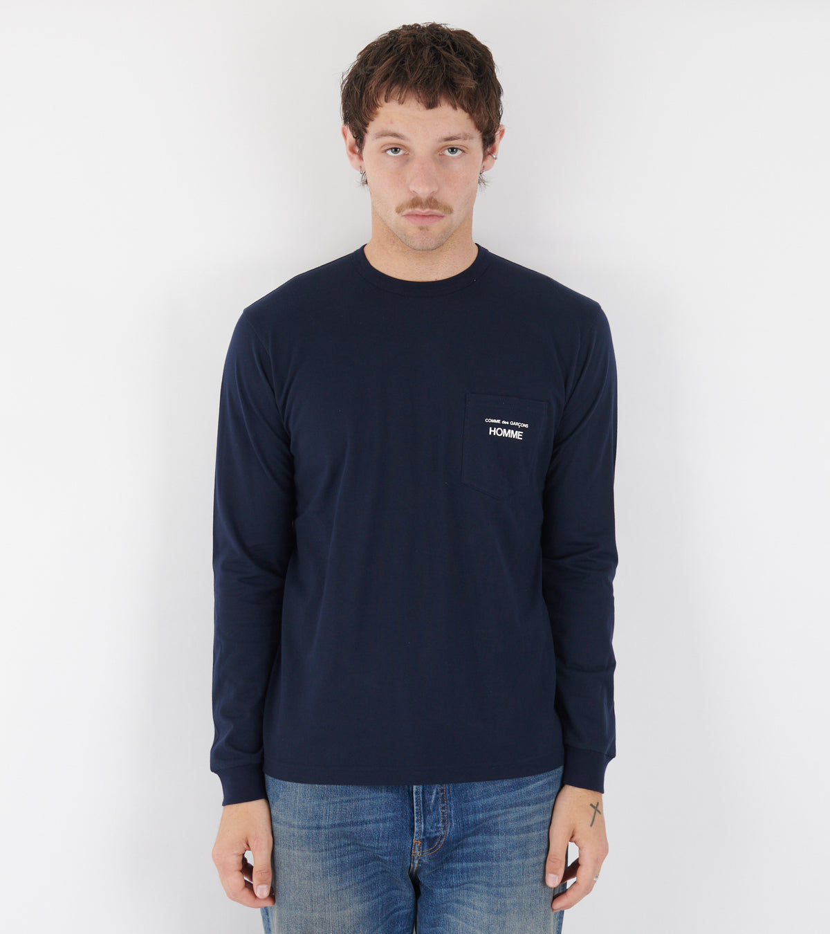 Cotton L/S T-shirt Navy