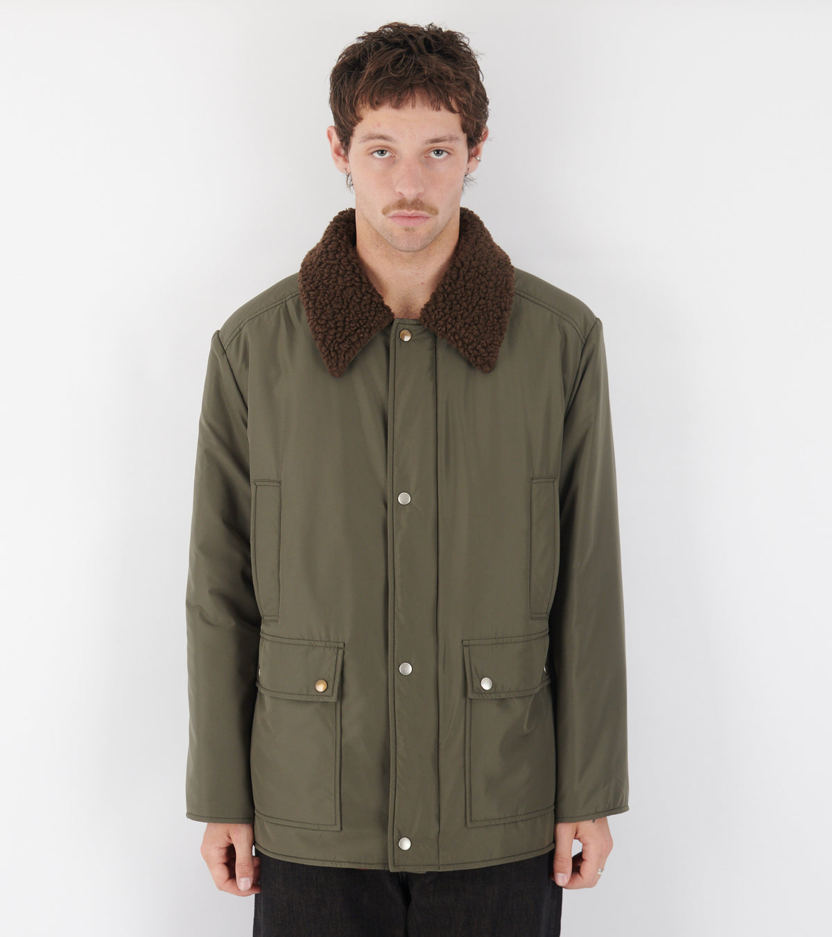 Padded Nylon Jacket Army