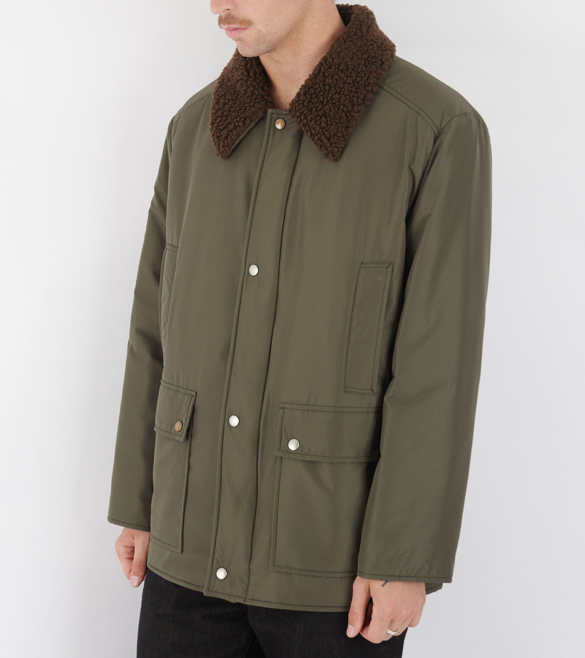 Padded Nylon Jacket Army