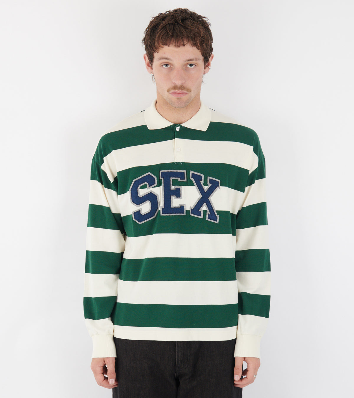 What A Player LS Polo Stripes