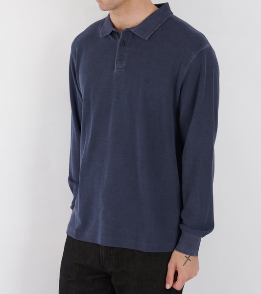 Waffle Rugby Shirt Dark Navy