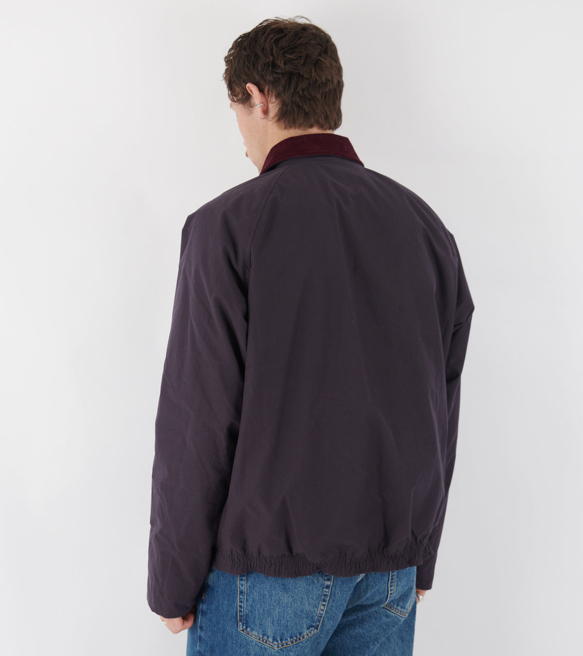 Holmen Wax Raglan Insulated Jacket Darkest Purple
