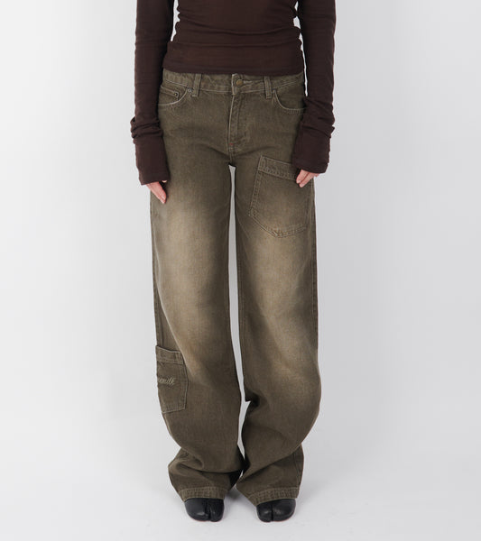 Mia Jeans Dusty Green