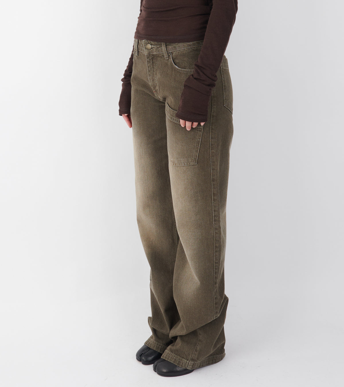 Mia Jeans Dusty Green