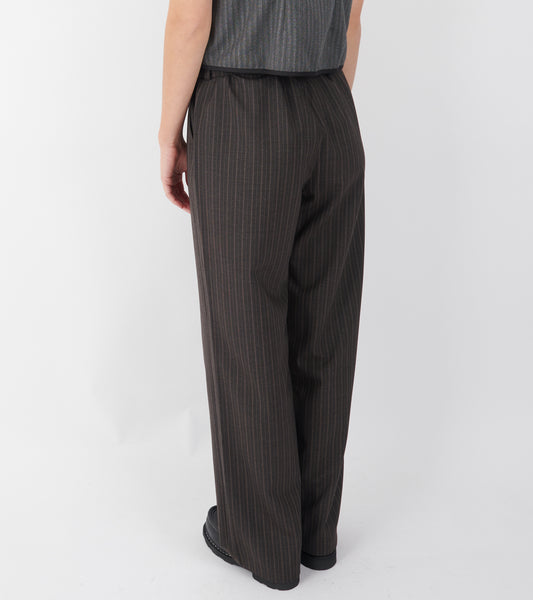 Ingrid Pants Espresso Pinstripes