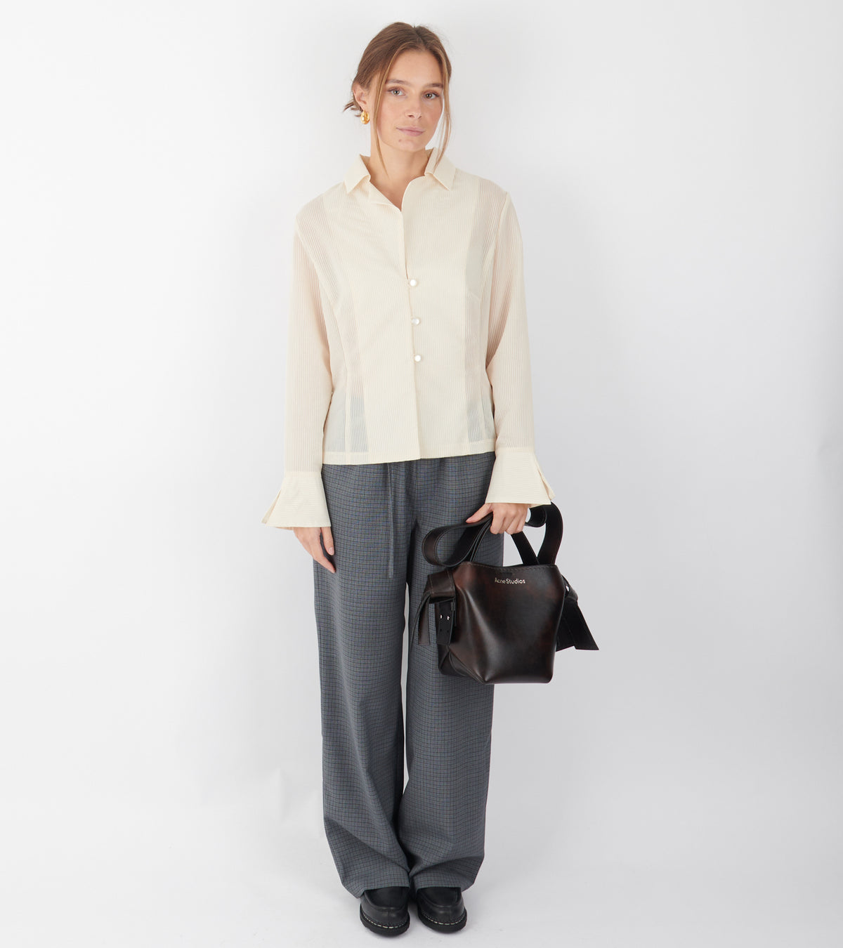 Dan Shirt Striped Ivory