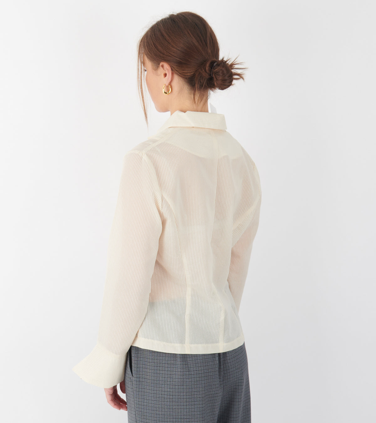 Dan Shirt Striped Ivory