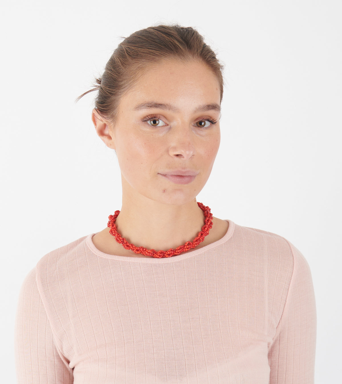 Scarlet Wave Necklace Red