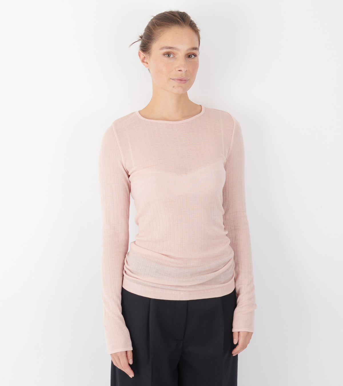 101 Wool Rib Rose