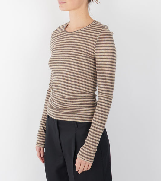 101 Wool Rib Brown/Camel