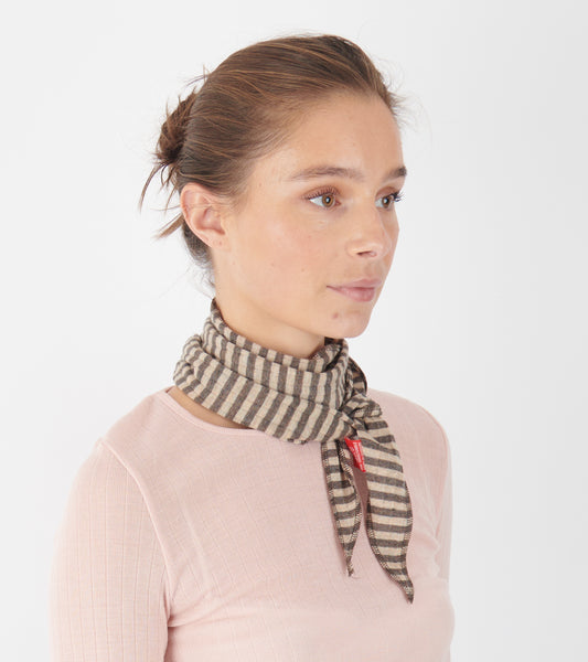 Scarf Triangle Wool Brown/Camel