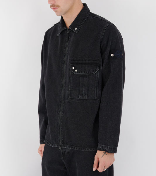 Denim Overshirt Dark Grey