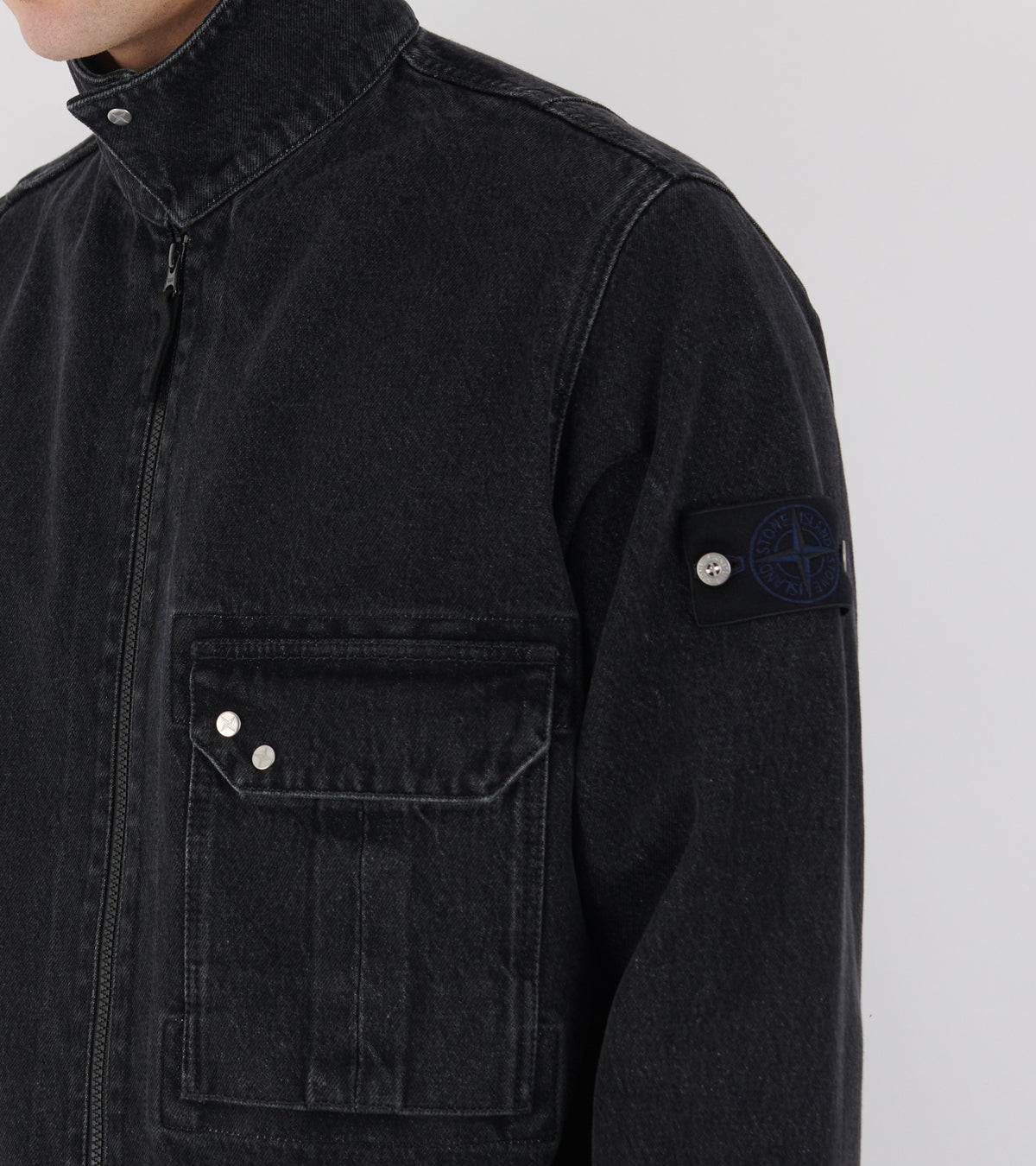 Denim Overshirt Dark Grey