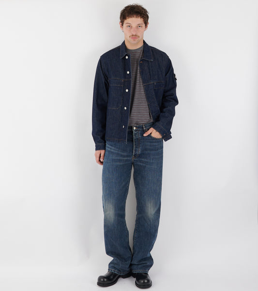 Classic Denim Overshirt Indigo Denim Raw