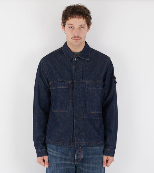 Classic Denim Overshirt Indigo Denim Raw