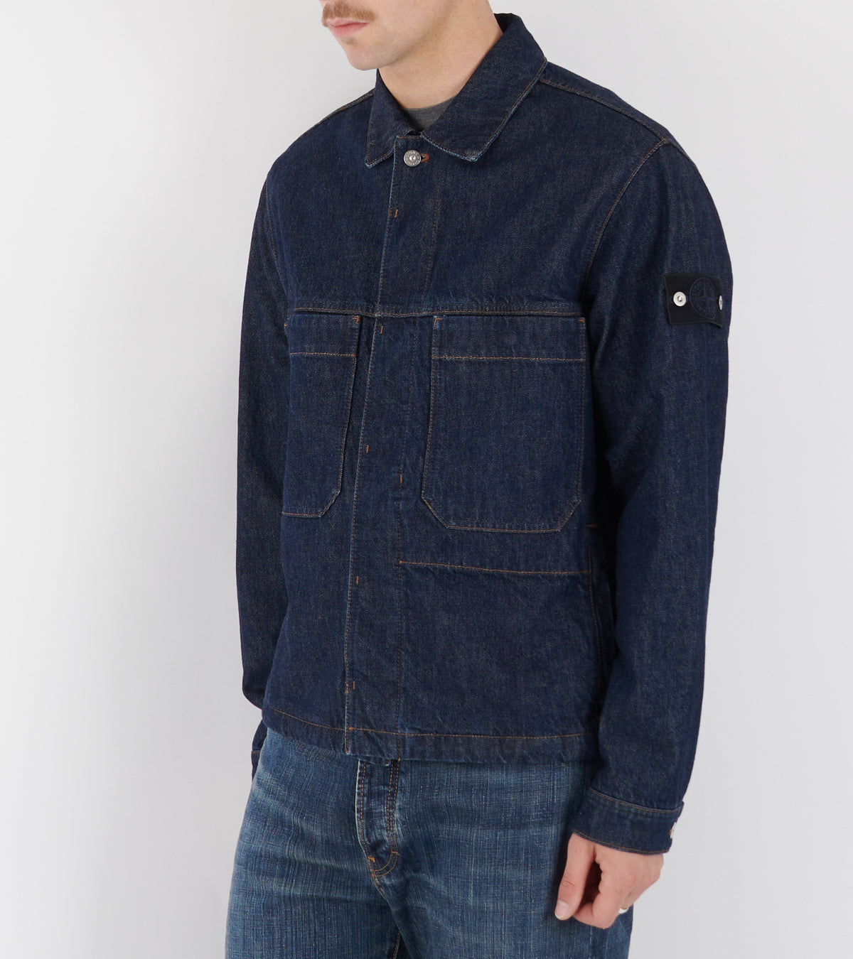 Classic Denim Overshirt Indigo Raw Denim