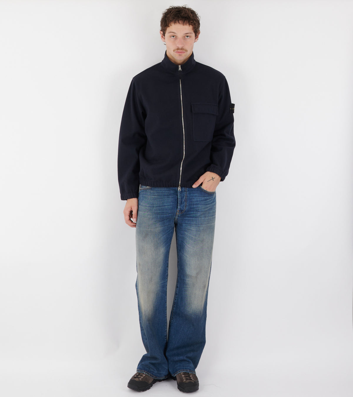 Casual Zip Jacket Navy