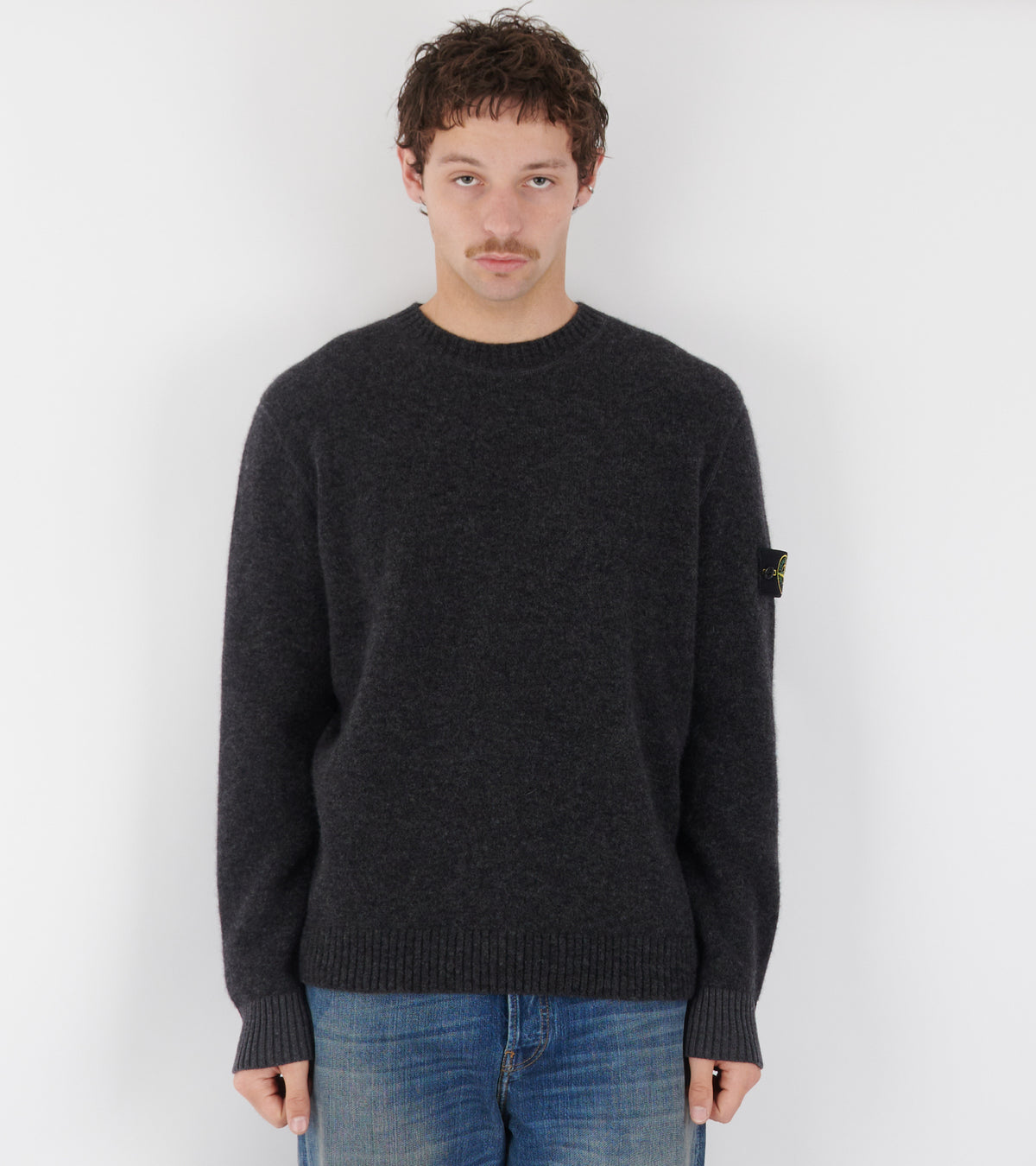Classic Crewneck Knit Dark Grey