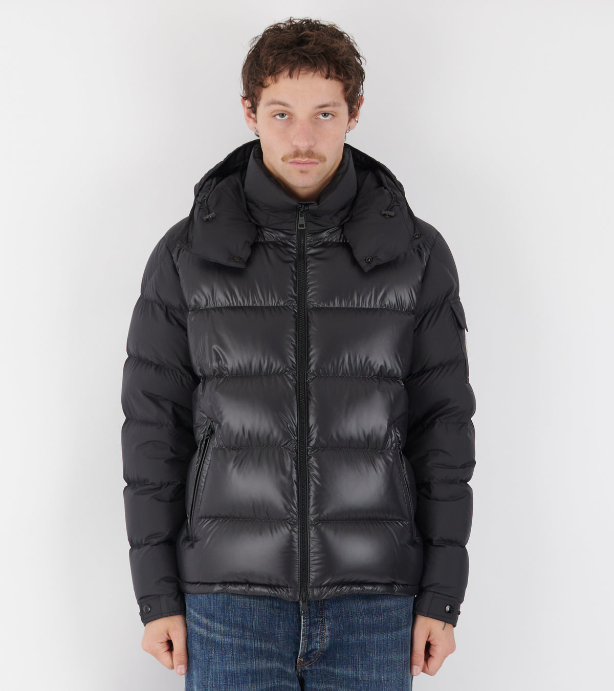 Maya Hooded Down Jacket Black