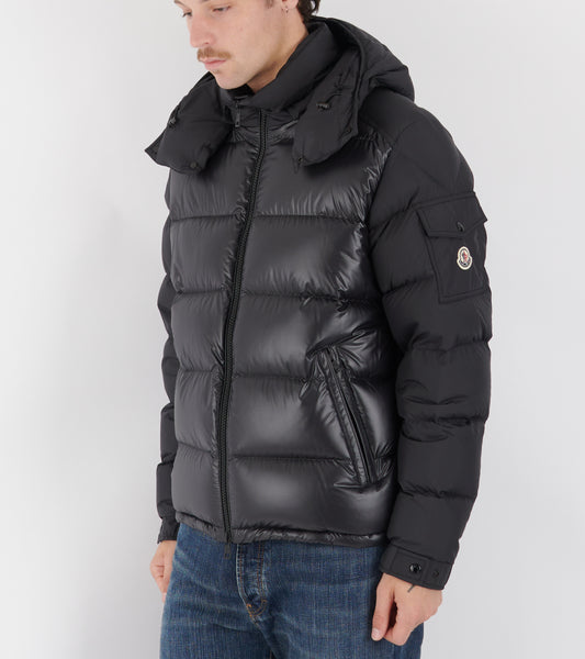 Maya Hooded Down Jacket Black