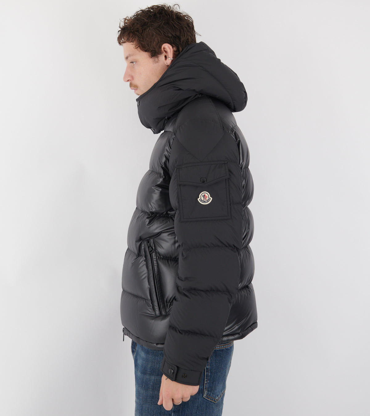 Maya Hooded Down Jacket Black