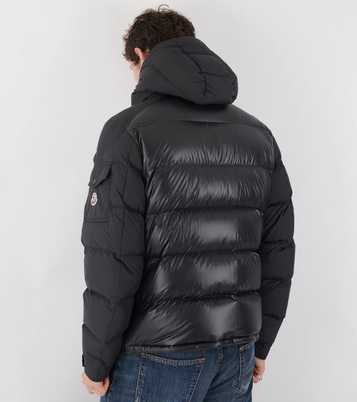 Maya Hooded Down Jacket Black