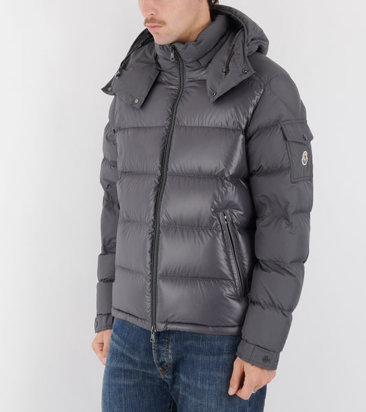 Maya Hooded Down Jacket Grey