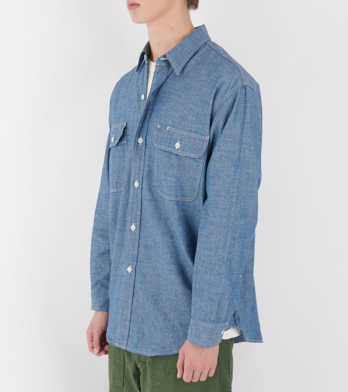 Chambray Shirt Blue