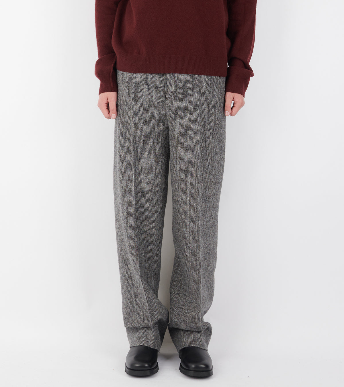 Wool Trousers Herringbone