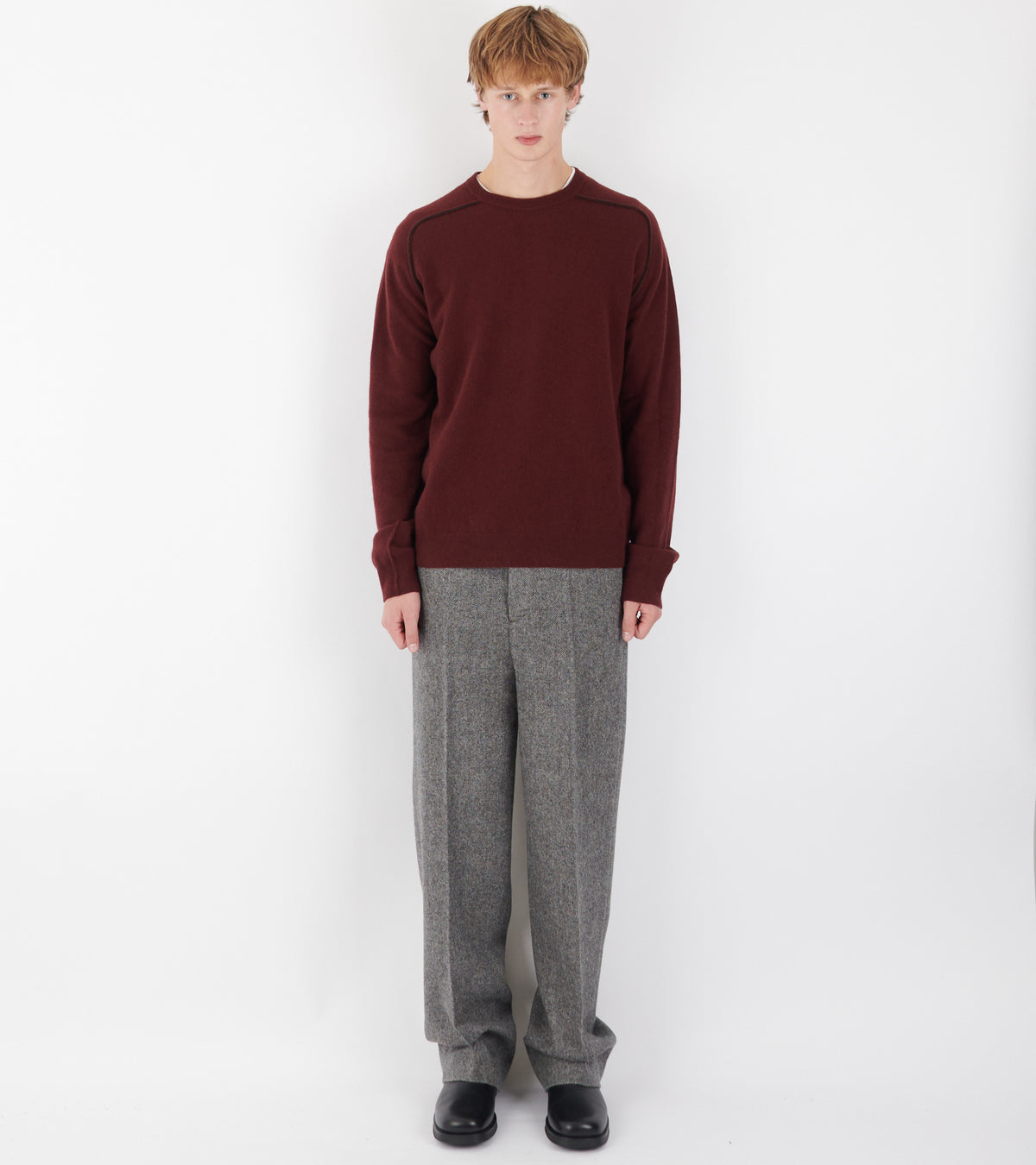 Wool Trousers Herringbone