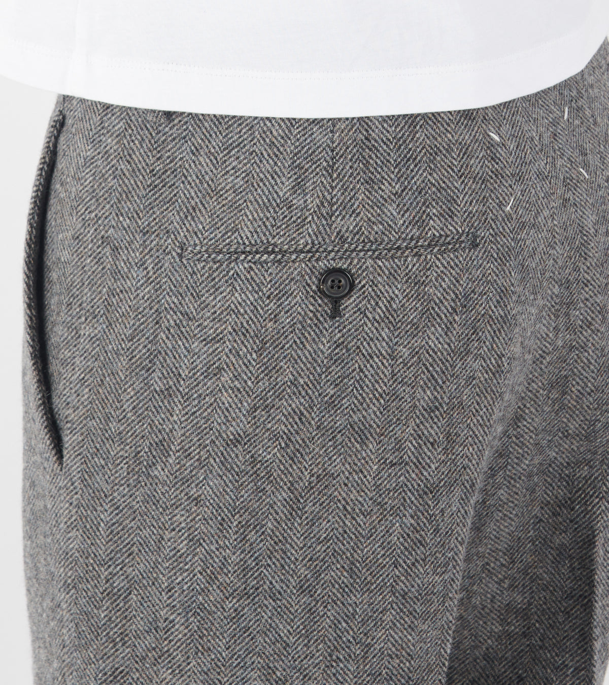 Wool Trousers Herringbone