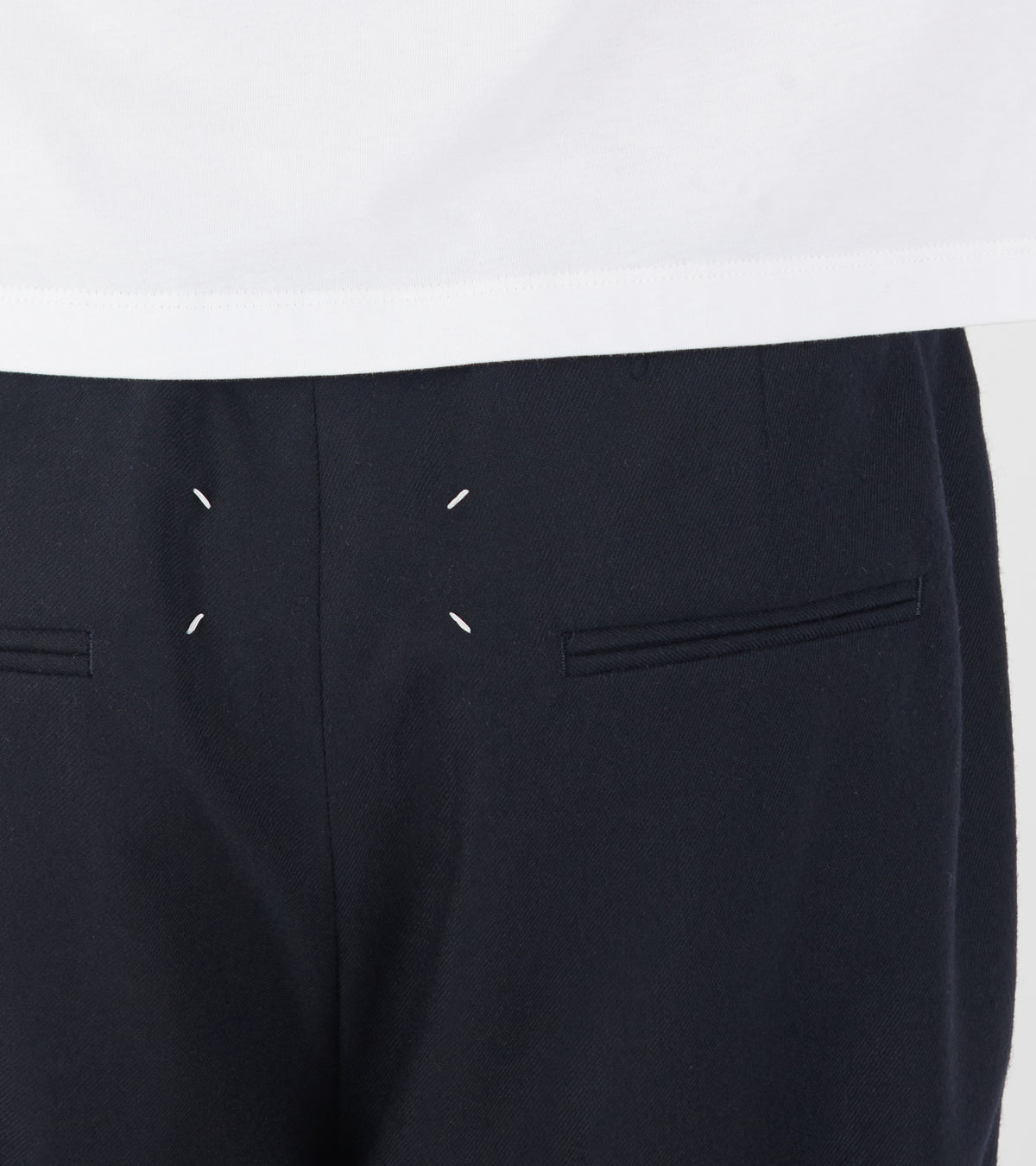 Wool Trousers Navy