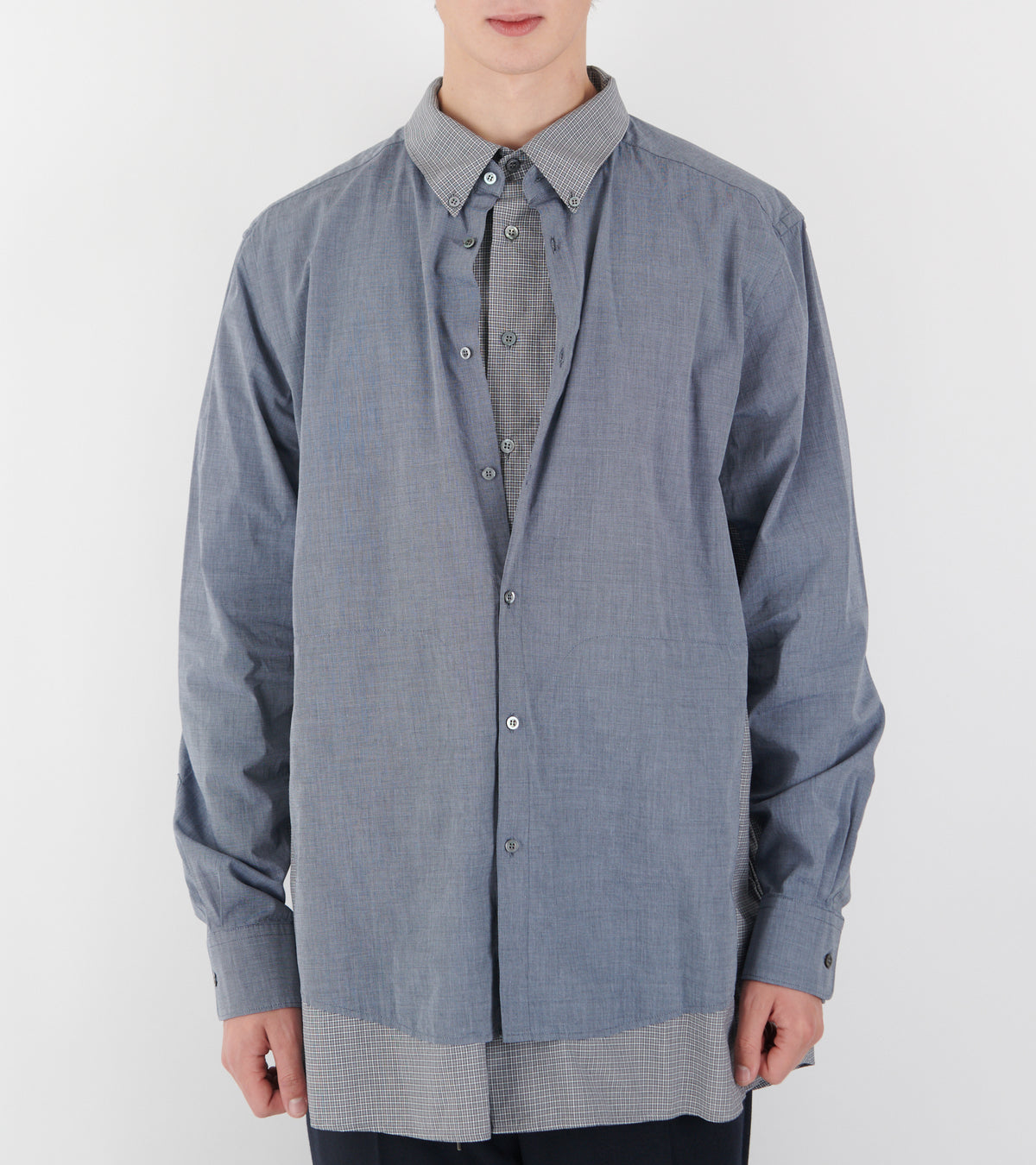 Shirt With Pockets Blue/Checked