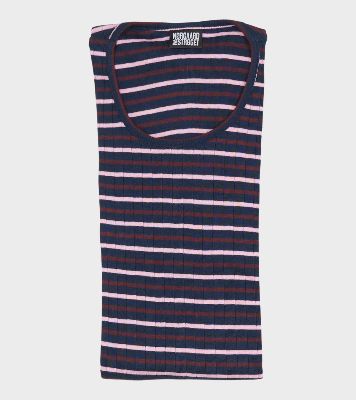 101 Rib Tricolore Navy/Aubergine/Pink