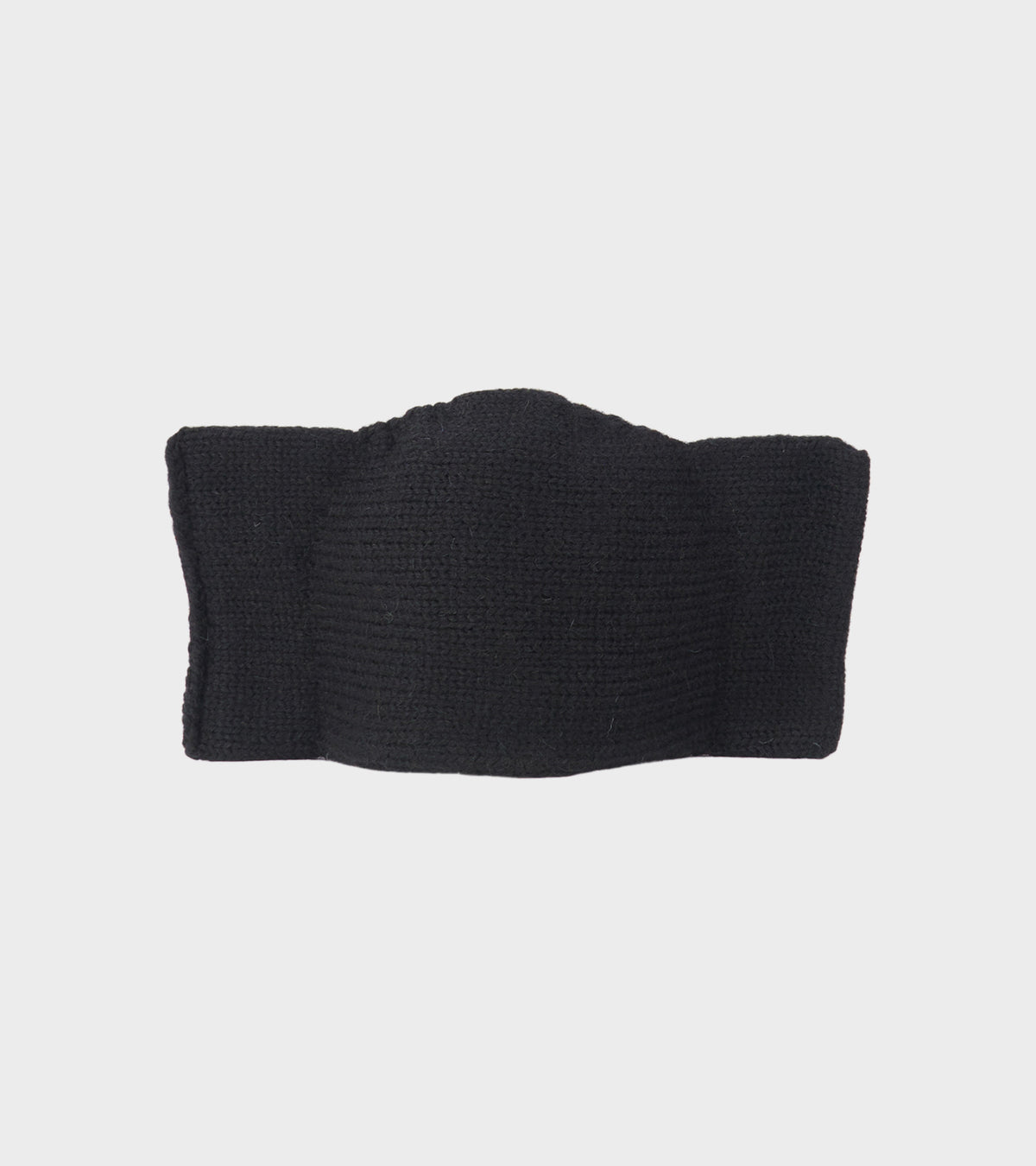 Brushed British Merino Wool Bow Hat Jet Black