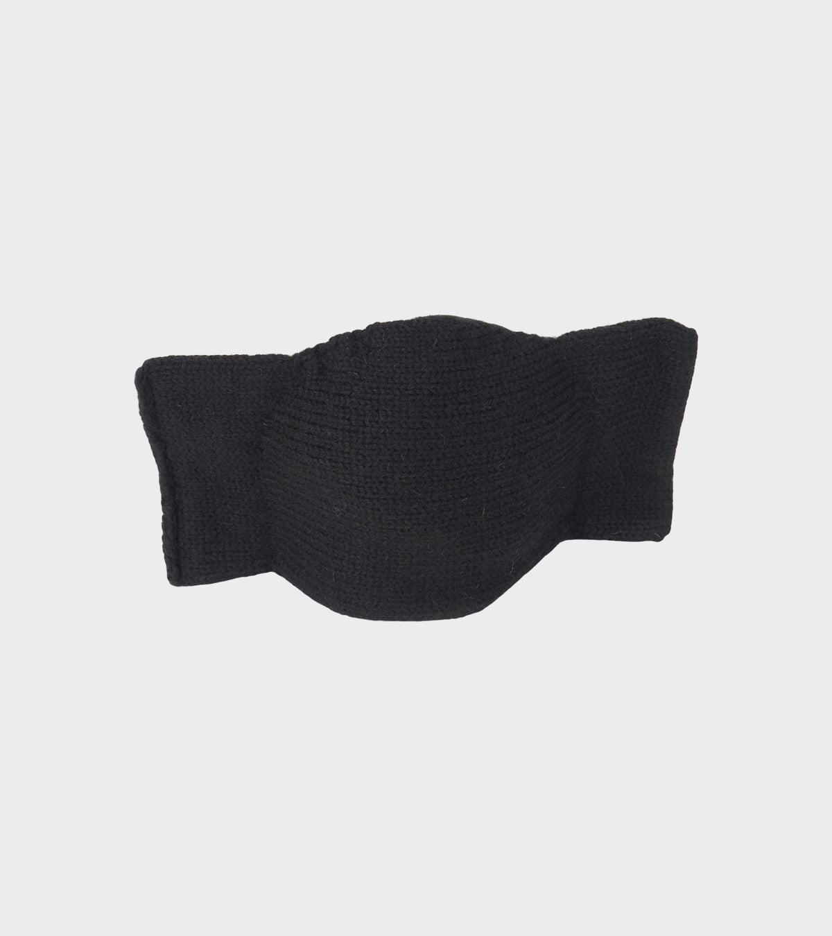 Brushed British Merino Wool Bow Hat Jet Black