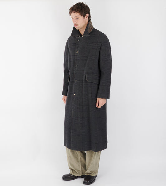 Collapse Carcoat Bishop Check Tempered Wool