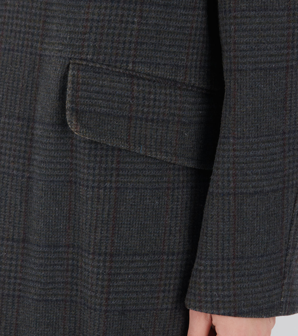 Collapse Carcoat Bishop Check Tempered Wool