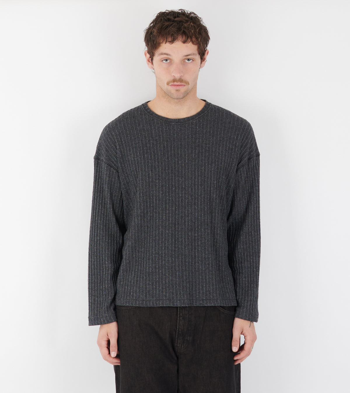 Round Neck Sweater Dark Grey