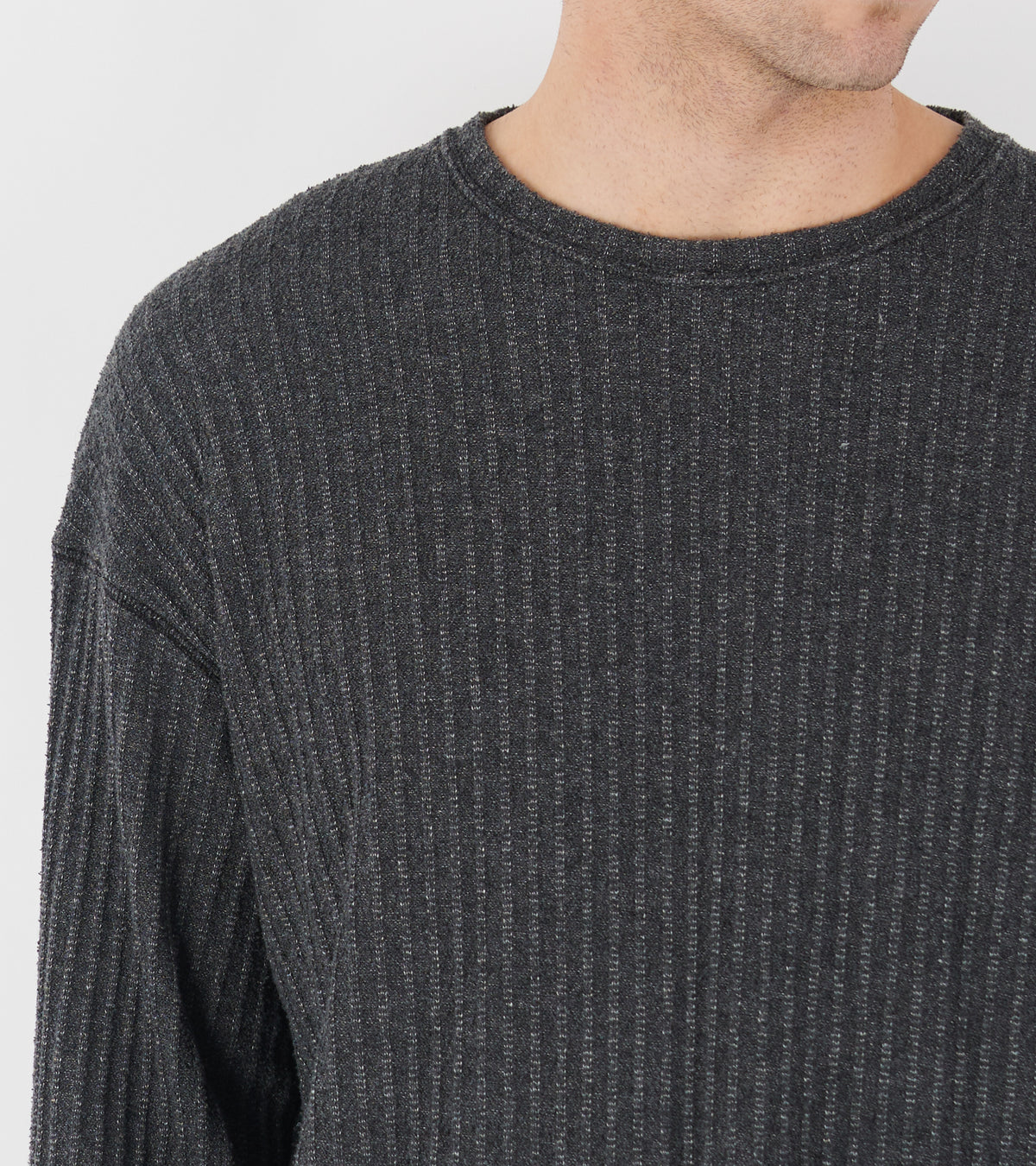 Round Neck Sweater Dark Grey