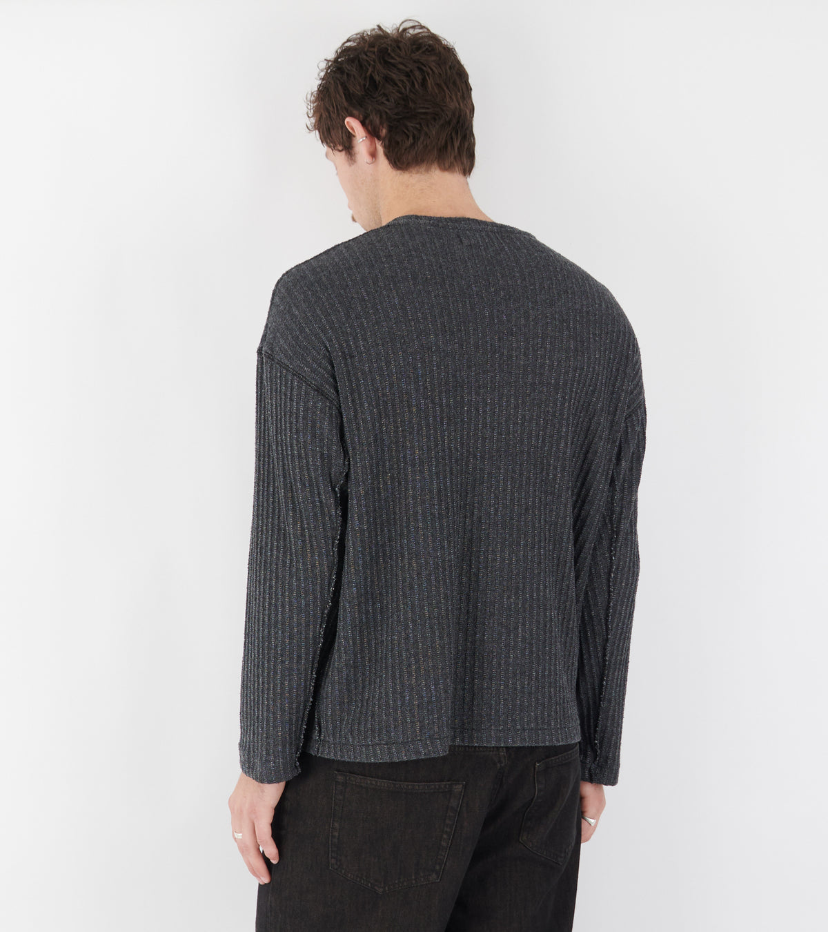 Round Neck Sweater Dark Grey